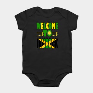 Welcome to Jamrock, Jamaica Flag Baby Bodysuit